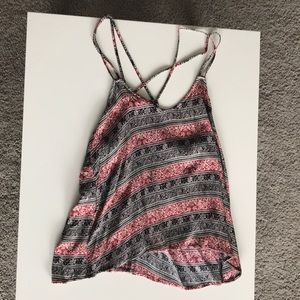 Cross-back tank top